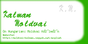 kalman moldvai business card